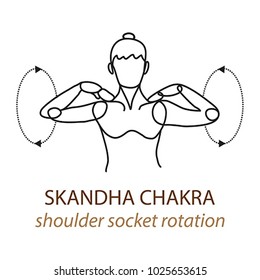 yoga shoulder pose, vector