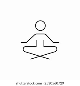 yoga sign icon sign vector
