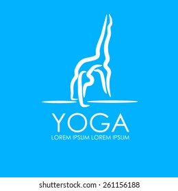 yoga sign vector