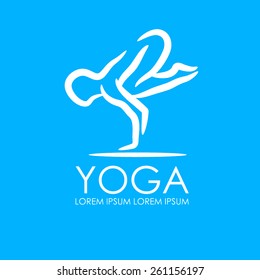 yoga sign vector