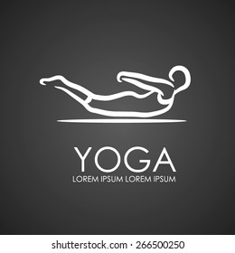 yoga sign vector