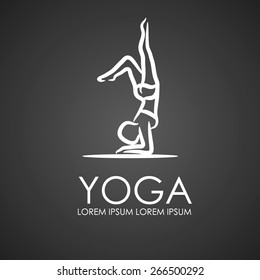 yoga sign vector