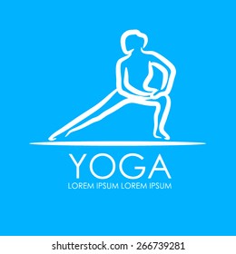 yoga sign vector