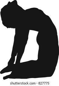 Yoga Silhouette (camel)