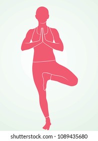 yoga silhouette illutration