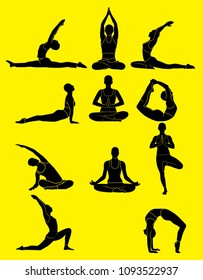 Yoga Silhouette Ilustration