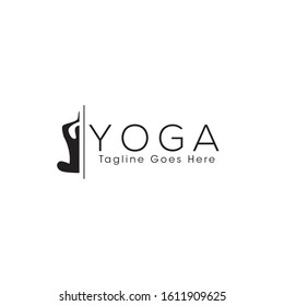 Yoga Silhouette People Logo and Icon Vector Template