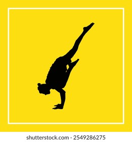 Yoga Silhouette Vector Art illustration