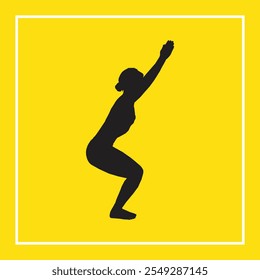 Yoga Silhouette Vector Art illustration