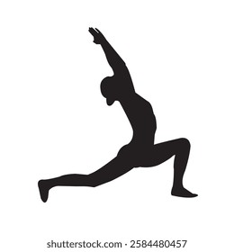 Yoga silhouette vector art template background free yoga pose image photo picture 