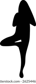 Yoga Silhouettes, Balance and Stretch