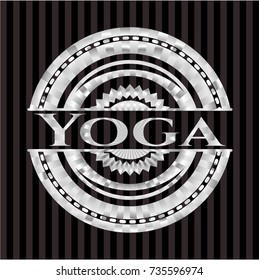 Yoga silver shiny emblem
