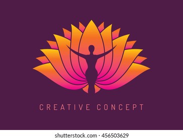 Yoga Spa Concept, vector illustration