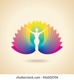 Yoga Spa Concept, vector illustration