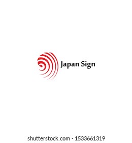 yoga spa japan logo vector concept with simple and minimalist style 