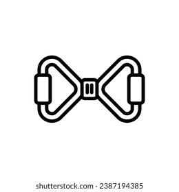 Ilustración de vectores de iconos de contorno de yoga