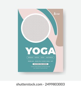 Yoga Studio a4 tamaño de impresión de Vertical Póster Flyer para anuncios