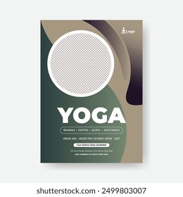 Yoga Studio a4 size vertical print Poster Flyer for Advertisements