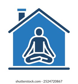 Yoga Studio icon line vector illustration