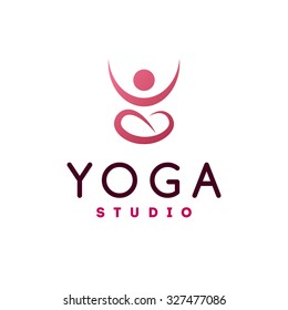 Yoga Studio Logo Stock Vector (Royalty Free) 327477086 | Shutterstock