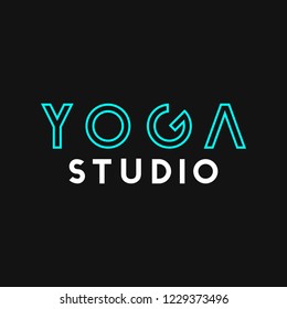 Yoga Studio Logo Badge Vector Stock Vector (Royalty Free) 1229373496 ...