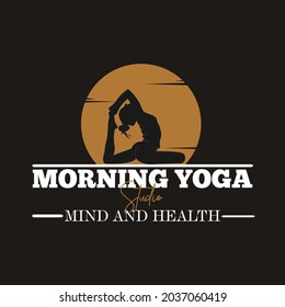 yoga studio logo silhouette shaped person sitting doing yoga pose