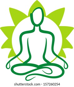 Yoga Symbol Stock Vector (Royalty Free) 157260254 | Shutterstock