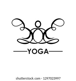 m yoga logo this stylish design Stock Vector (Royalty Free) 1333267181