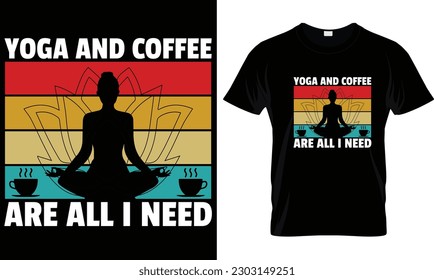 Yoga t shirt design graphic vector.