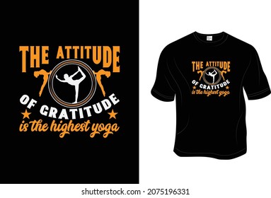 Yoga T- Shirt, Unisex, 100% Typography, Vector graphic for t shirt and print design. Greeting card,  Poster, Mug Design.