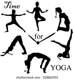 Yoga time, watch concept