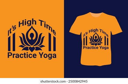 Yoga t-Shirt design, yoga day shirt, yoga typography art  vector