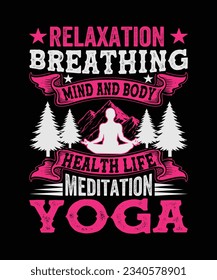 yoga t-shirt design, illustration, healthy, workout, 