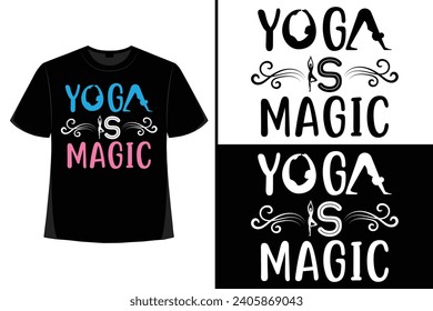 Yoga T-shirt Design, Meditation T Shirt Design Vector, Yoga Vibes, Illustration, Yoga Design,  Meditation, Yoga Saying Typograph.