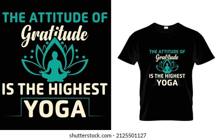 Yoga t-shirt design, Yoga typography T shirt Design, print, vector illustration, typography t shirt,
