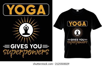 Yoga t-shirt design, Yoga typography T shirt Design, print, vector illustration, typography t shirt,