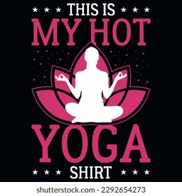 Yoga tshirt design vector design 