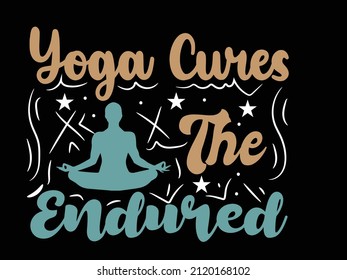 yoga typography t shirt design business teespring vector file