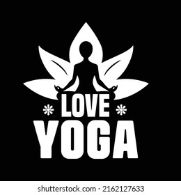 Yoga typography t shirt design