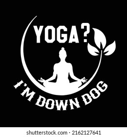 Yoga typography t shirt design