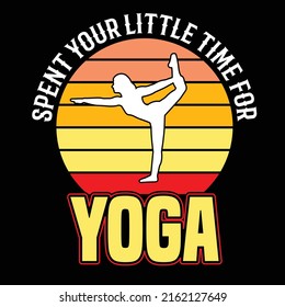 Yoga typography t shirt design