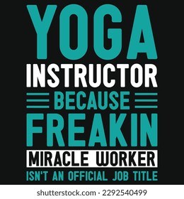Yoga typography tshirt design vector design 