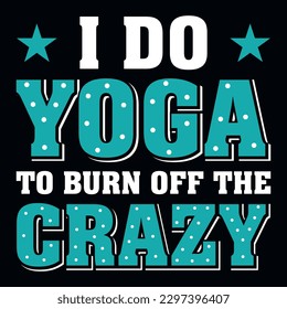 Yoga typography tshirt design vector design 