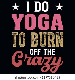 Yoga typography tshirt design vector design 