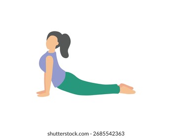 Yoga Varios ejercicios de postura Ilustración