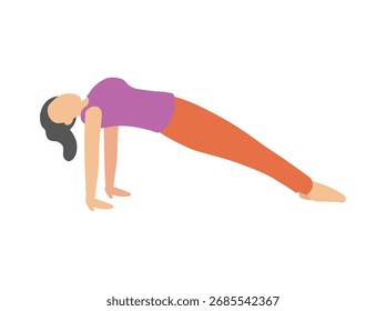 Yoga Varios ejercicios de postura Ilustración