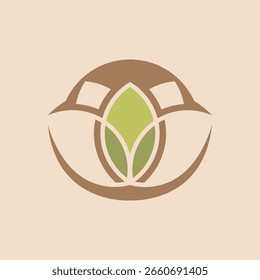 Estilo moderno del logotipo abstracto del Vector de la yoga