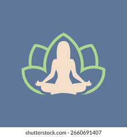 Yoga Vektor abstrakte Logo modernen Stil