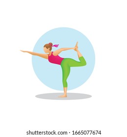 a yoga vector graphic , good for any business