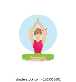 a yoga vector graphic , good for any business